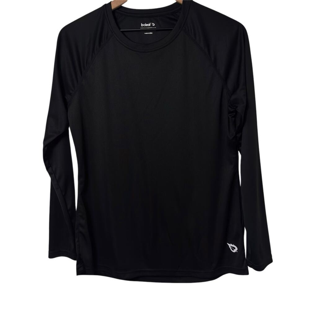 BALEAF BLACK WOMEN LONG SLEEVE SIZE MEDIUM SWIMMING/ACTIVEWEAR TOP UPF 50+